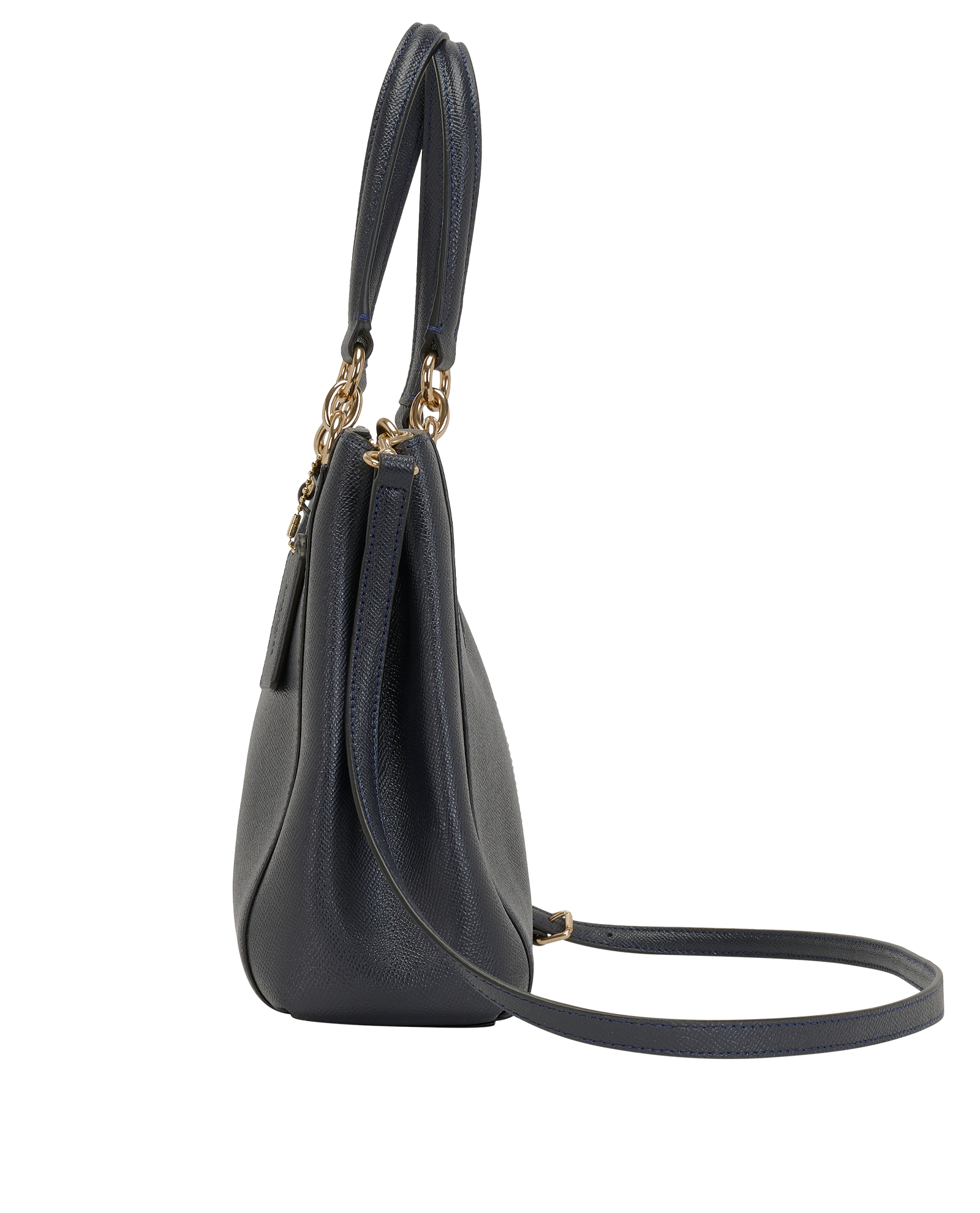 Minetta 2-Way, &pound;150, Handbags, Navy, Leather, Bottom view